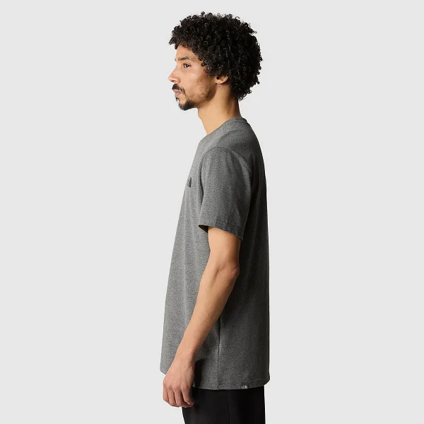 THE NORTH FACE - חולצת טי קצרה גברים SIMPLE DOME – T92TX5JBV – tnf-medium-grey-heather-std – 3