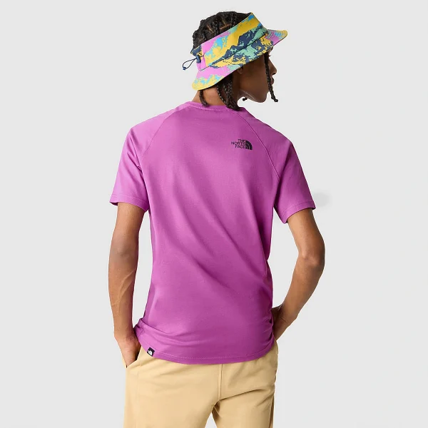 THE NORTH FACE - חולצת טי קצרה גברים RAGLAN REDBOX – TA3BQOLV1 – purple-cactus-flower – 2