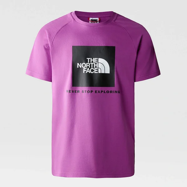 THE NORTH FACE - חולצת טי קצרה גברים RAGLAN REDBOX – TA3BQOLV1 – purple-cactus-flower – 7