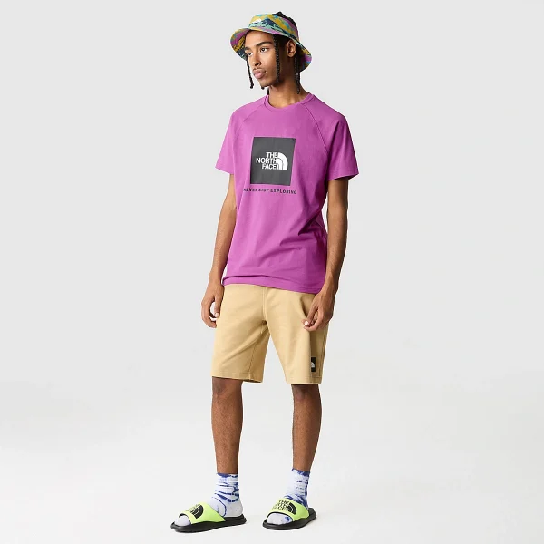 THE NORTH FACE - חולצת טי קצרה גברים RAGLAN REDBOX – TA3BQOLV1 – purple-cactus-flower – 4