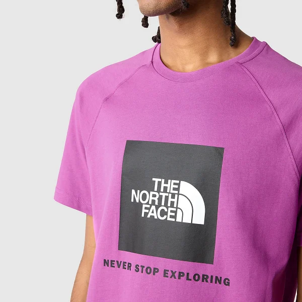 THE NORTH FACE - חולצת טי קצרה גברים RAGLAN REDBOX – TA3BQOLV1 – purple-cactus-flower – 6