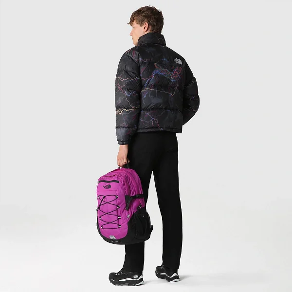 THE NORTH FACE - מעיל פוך גברים 1996 RETRO NUPTSE PACKABLE – TA3C8DIRI – tnf-black-trail-glow-print – 6
