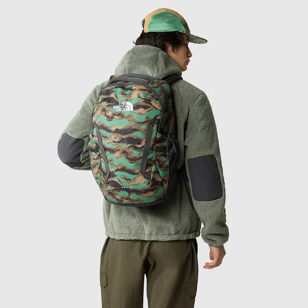 THE NORTH FACE - תיק גב 27 ליטר VAULT – TA3VY2I3A – green-painted-camo-print-asphalt-grey – 1