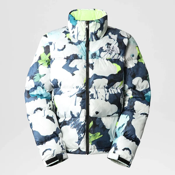 THE NORTH FACE - מעיל פוך נשים 1996 RETRO NUPTSE – TA3XEOIAW – summit-navy-abstract-floral-print – 1