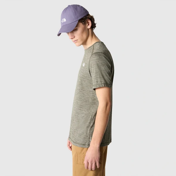 THE NORTH FACE - חולצת טי קצרה גברים LIGHTNING – TA556OJNV – new-taupe-green-white-heather – 3