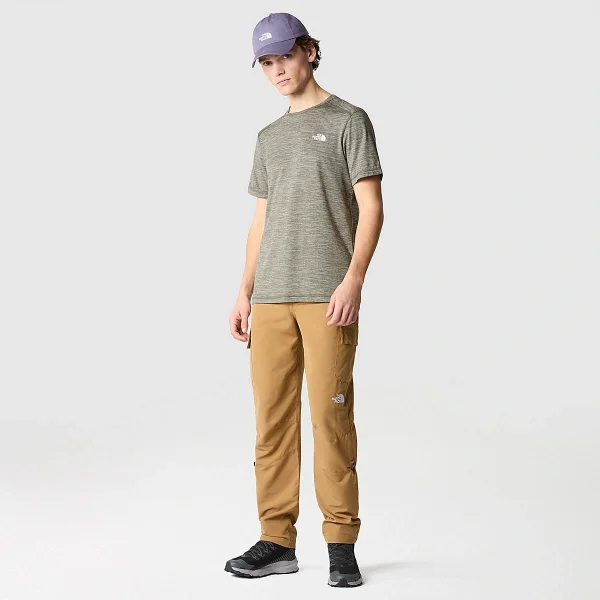 THE NORTH FACE - חולצת טי קצרה גברים LIGHTNING – TA556OJNV – new-taupe-green-white-heather – 4