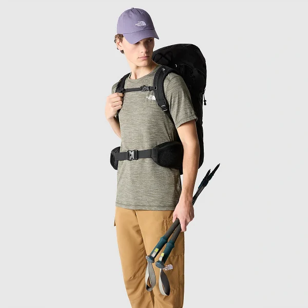 THE NORTH FACE - חולצת טי קצרה גברים LIGHTNING – TA556OJNV – new-taupe-green-white-heather – 5
