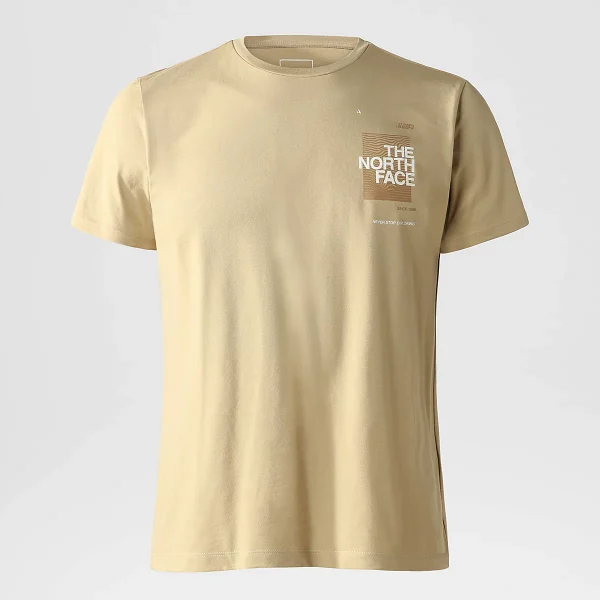 THE NORTH FACE - חולצת טי קצרה גברים FOUNDATION GRAPHIC – TA55EFLK5 – khaki-stone – 3