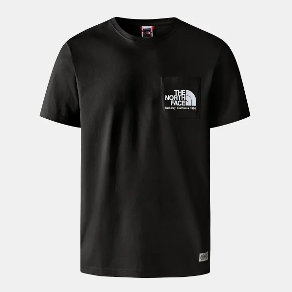 THE NORTH FACE - חולצת טי קצרה עם כיס גברים BERKELEY CALIFORNIA – TA55GDJK3 – tnf-black – 1