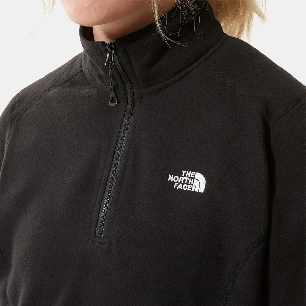 THE NORTH FACE - חולצת פליס נשים 1/4 רוכסן 100 GLACIER – TA5IHNJK3 – tnf-black – 4