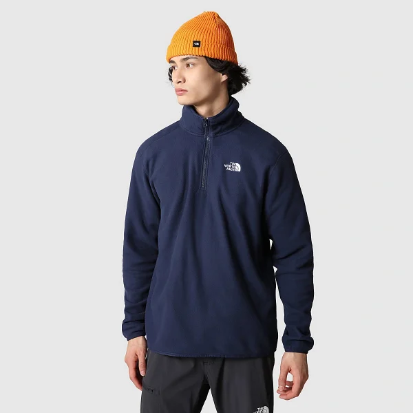 THE NORTH FACE - פליס גברים 1/4 רוכסן GLACIER – TA5IHP8K2 – summit-navy – 1