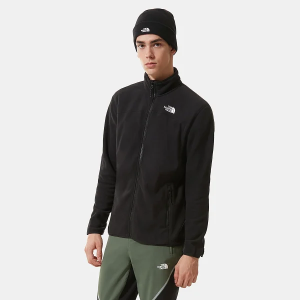 THE NORTH FACE - ג'קט פליס גברים 100 עם רוכסן – TA5IHQJK3 – tnf-black – 1