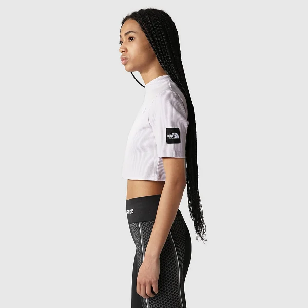 THE NORTH FACE - טופ נשים GARTHA RIBBED – TA7X3A6S1 – lavender-fog – 3