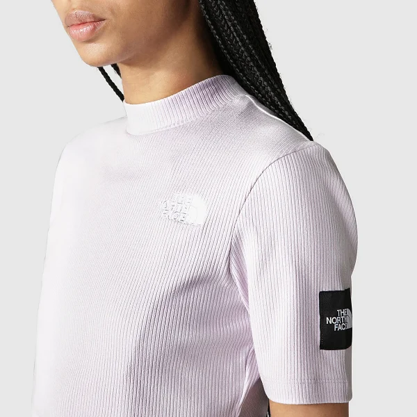 THE NORTH FACE - טופ נשים GARTHA RIBBED – TA7X3A6S1 – lavender-fog – 5