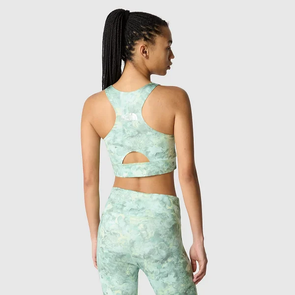THE NORTH FACE - חזיית FLEX – TA7ZADIO9 – lime-cream-grit-texture-print – 1