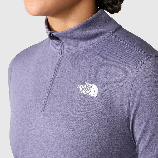 THE NORTH FACE - חולצת פליס נשים 1/4 רוכסן FLEX – TA7ZB6N5D – lunar-slate-dark-heather – 3