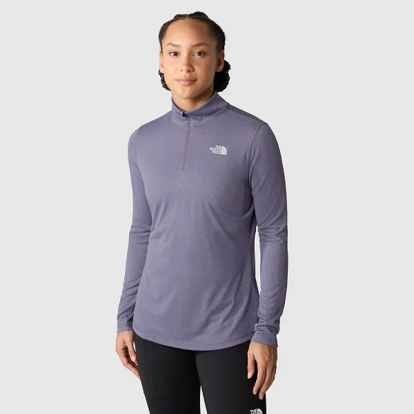 THE NORTH FACE - חולצת פליס נשים 1/4 רוכסן FLEX – TA7ZB6N5D – lunar-slate-dark-heather – 1