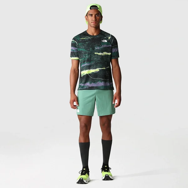 THE NORTH FACE - חולצת טי קצרה גברים SUMMIT HIGH TRAIL RUN – TA7ZTRIOK – deep-grass-green-light-painting-print – 4