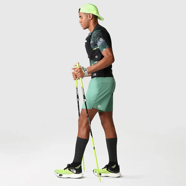 THE NORTH FACE - חולצת טי קצרה גברים SUMMIT HIGH TRAIL RUN – TA7ZTRIOK – deep-grass-green-light-painting-print – 5