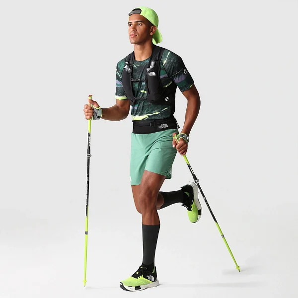 THE NORTH FACE - חולצת טי קצרה גברים SUMMIT HIGH TRAIL RUN – TA7ZTRIOK – deep-grass-green-light-painting-print – 6