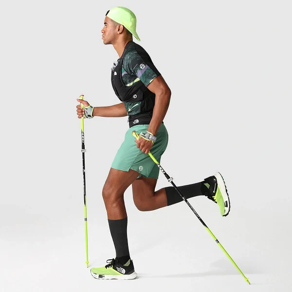 THE NORTH FACE - חולצת טי קצרה גברים SUMMIT HIGH TRAIL RUN – TA7ZTRIOK – deep-grass-green-light-painting-print – 7