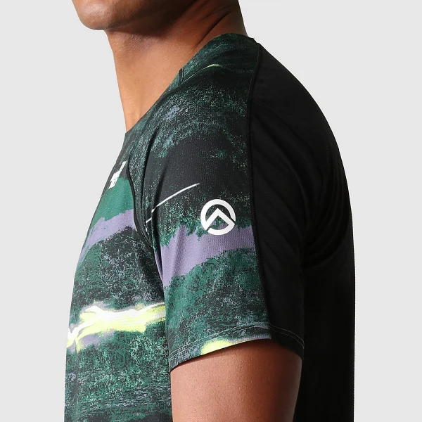THE NORTH FACE - חולצת טי קצרה גברים SUMMIT HIGH TRAIL RUN – TA7ZTRIOK – deep-grass-green-light-painting-print – 8