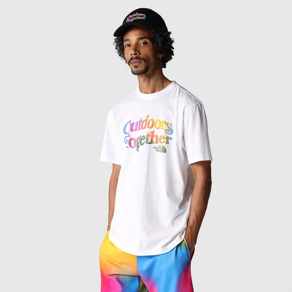 THE NORTH FACE - חולצת טי קצרה גברים PRIDE – TA811VA69 – tnf-white-ombre-graphic – 1