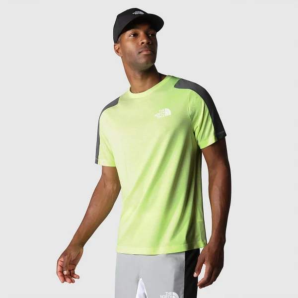 THE NORTH FACE - חולצת טי קצרה גברים MOUNTAIN ATHLETICS – TA823VIMM – led-yellow-white-heather-asphalt-grey – 1
