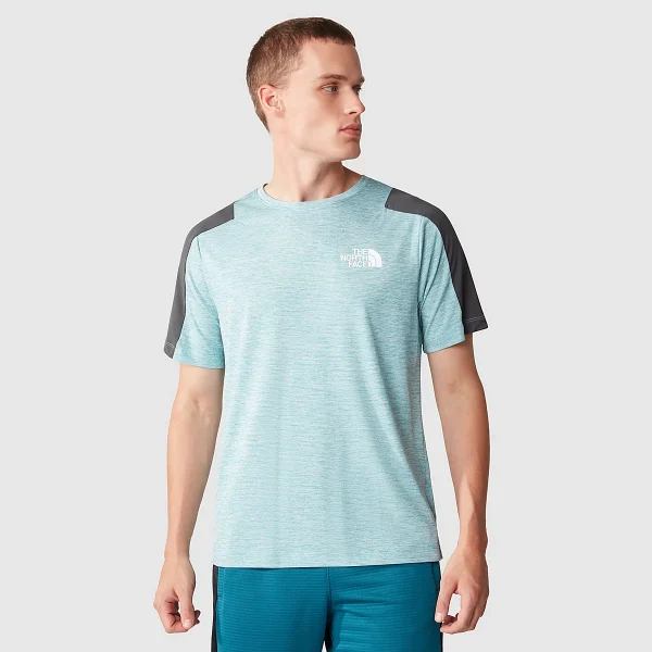 THE NORTH FACE - חולצת טי קצרה גברים MOUNTAIN ATHLETICS – TA823VIWM – reef-waters-white-heather-asphalt-grey – 1