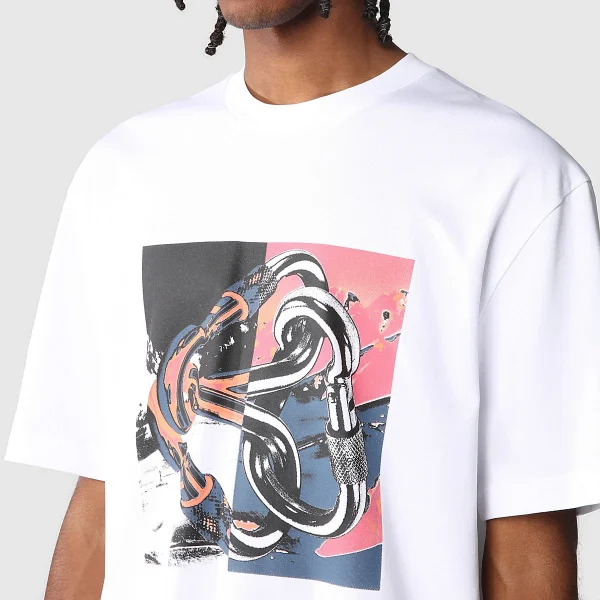 THE NORTH FACE - חולצת טי קצרה גברים GRAPHIC – TA823YFN4 – tnf-white – 4