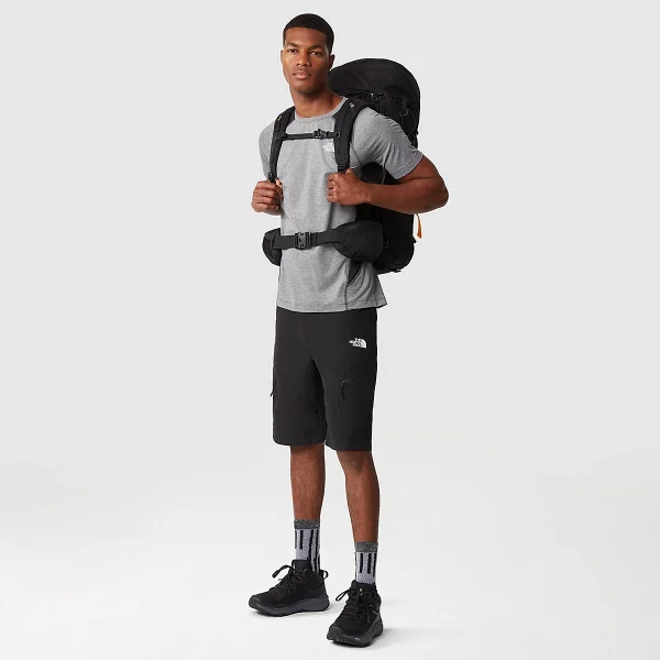 THE NORTH FACE - חולצת טי קצרה גברים GLACIER – TA82GD5R1 – asphalt-grey-white-heather-tnf-black – 1