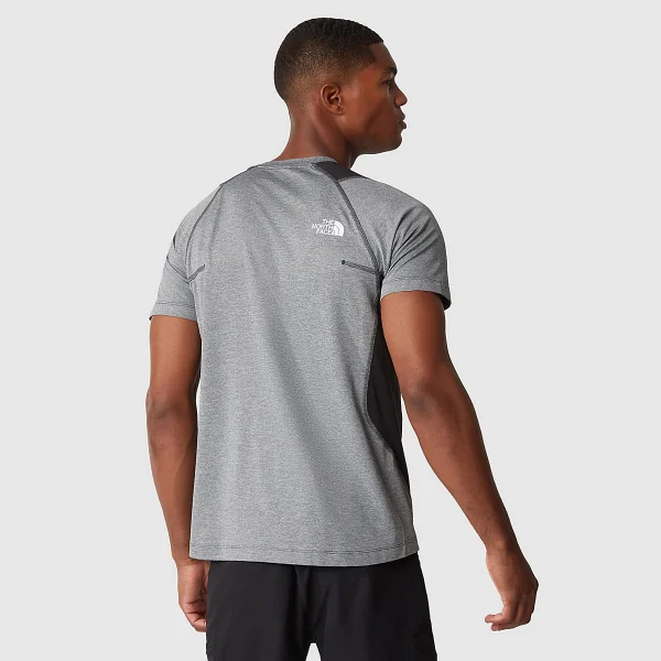 THE NORTH FACE - חולצת טי קצרה גברים GLACIER – TA82GD5R1 – asphalt-grey-white-heather-tnf-black – 3