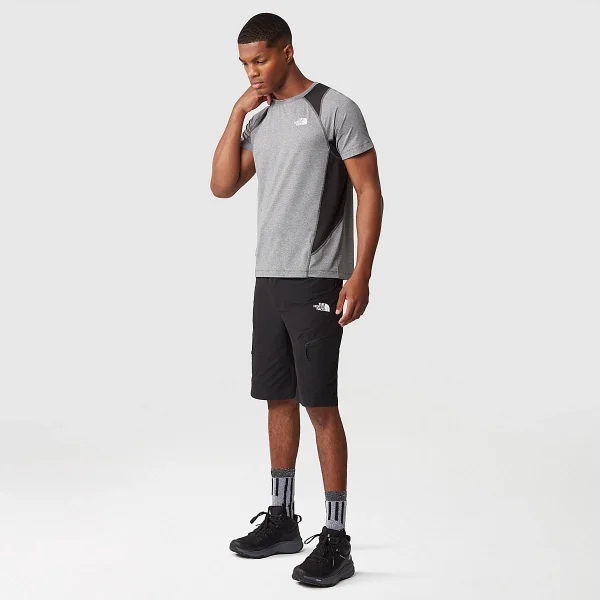 THE NORTH FACE - חולצת טי קצרה גברים GLACIER – TA82GD5R1 – asphalt-grey-white-heather-tnf-black – 4