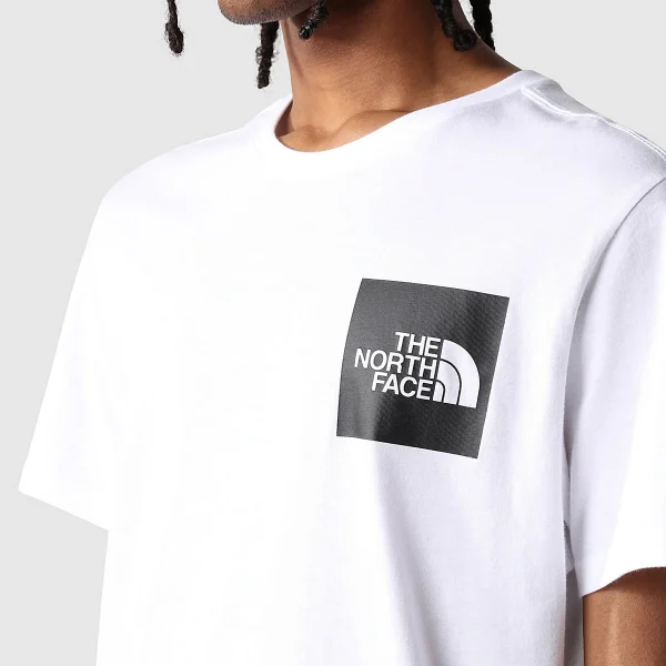 THE NORTH FACE - חולצת טי קצרה גברים FINE T – T0CEQ5LA9 – tnf-white-tnf-black – 5