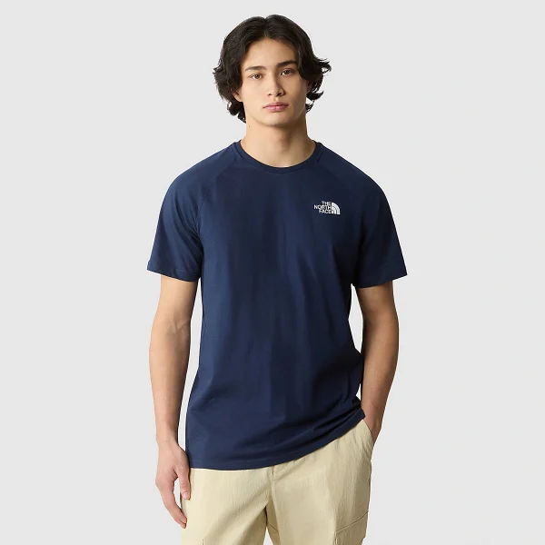 THE NORTH FACE - חולצת טי קצרה גברים NORTH FACES – T0CEQ8H6O – summit-navy-purple-cactus-flower – 1