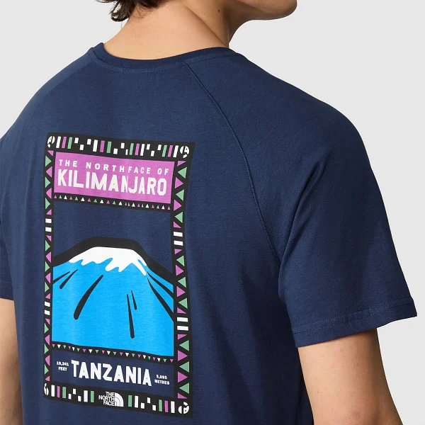 THE NORTH FACE - חולצת טי קצרה גברים NORTH FACES – T0CEQ8H6O – summit-navy-purple-cactus-flower – 5