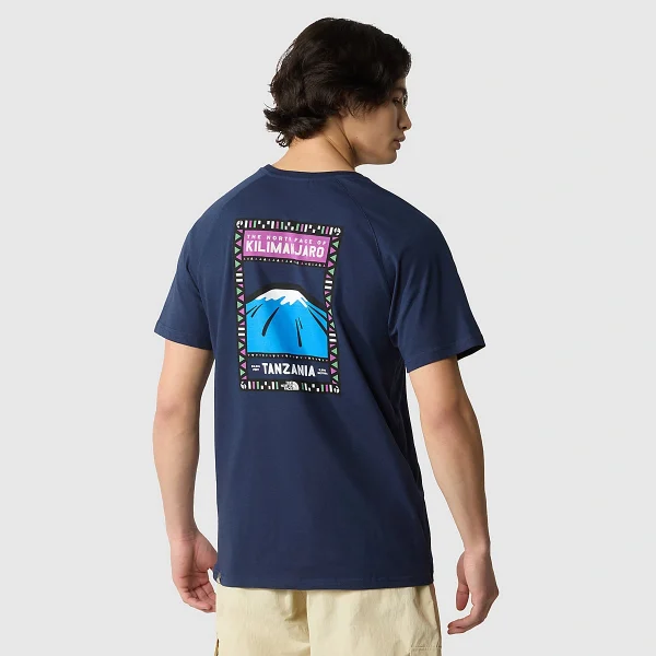 THE NORTH FACE - חולצת טי קצרה גברים NORTH FACES – T0CEQ8H6O – summit-navy-purple-cactus-flower – 1