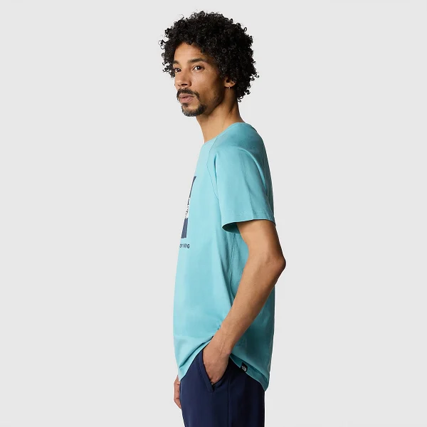 THE NORTH FACE - חולצת טי קצרה גברים RAGLAN REDBOX – TA3BQOIWO – reef-waters-summit-navy – 3