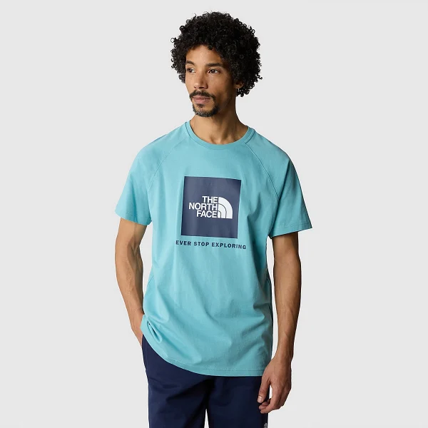 THE NORTH FACE - חולצת טי קצרה גברים RAGLAN REDBOX – TA3BQOIWO – reef-waters-summit-navy – 1