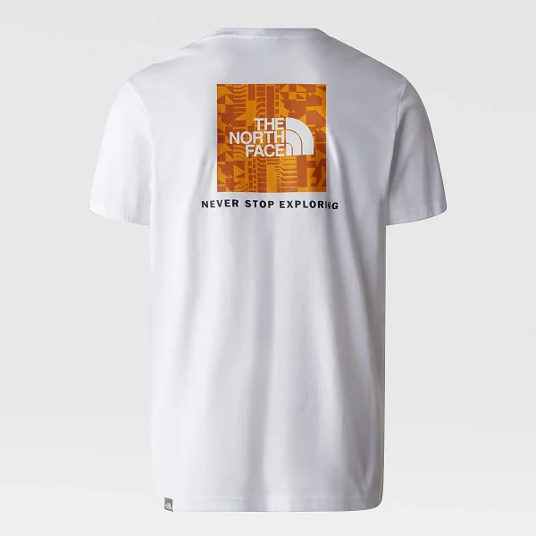 THE NORTH FACE - חולצת טי קצרה גברים REDBOX – TA2TX2O4P – tnf-white-summit-gold-irregular-geometry-print – 2