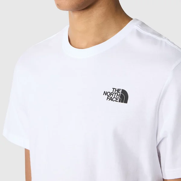THE NORTH FACE - חולצת טי קצרה גברים REDBOX – TA2TX2O4P – tnf-white-summit-gold-irregular-geometry-print – 5