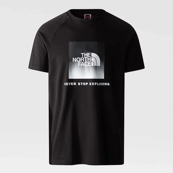 THE NORTH FACE - חולצת טי קצרה גברים RAGLAN REDBOX – TA3BQOO4M – tnf-black-tnf-black-dip-dye-print – 4