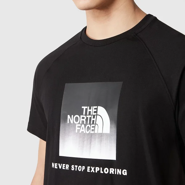 THE NORTH FACE - חולצת טי קצרה גברים RAGLAN REDBOX – TA3BQOO4M – tnf-black-tnf-black-dip-dye-print – 3