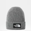 THE NORTH FACE - כובע גרב TNF LOGO BOX CUFFED – T93FJXDYY – tnf-medium-grey-heather – 1