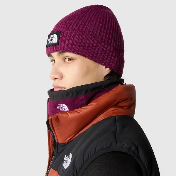 THE NORTH FACE - כובע גרב TNF LOGO BOX CUFFED – TA3FJXI0H – boysenberry – 3