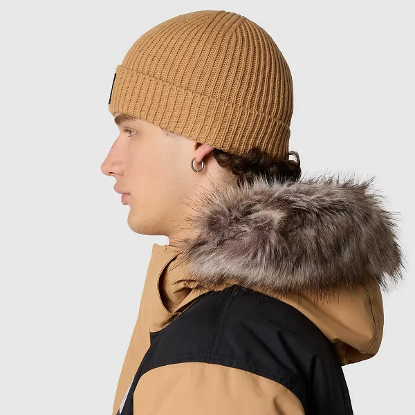 THE NORTH FACE - כובע גרב TNF LOGO BOX CUFFED – TA3FJXI0J – almond-butter – 3
