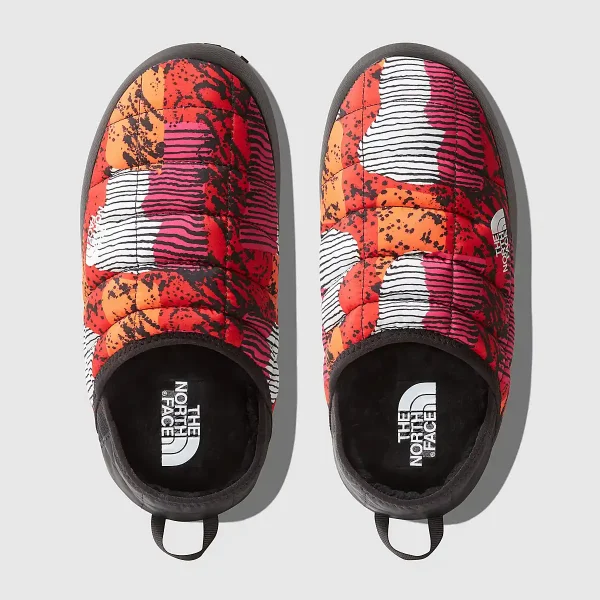 THE NORTH FACE - נעלי בית נשים THERMOBALL V TRACTION MULES – TA3V1HO9R – fiery-red-abstract-yosemite-print-tnf-black-2 – 3