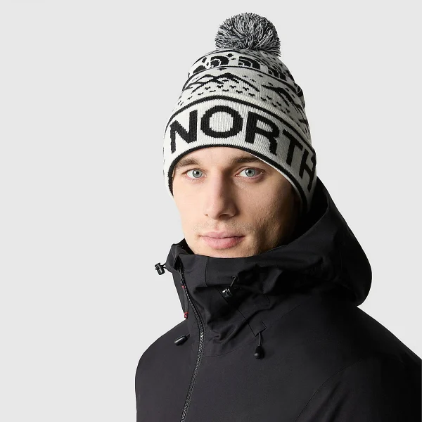 THE NORTH FACE - כובע גרב SKI TUKE – TA4SIEQ4C – gardenia-white-tnf-black – 1