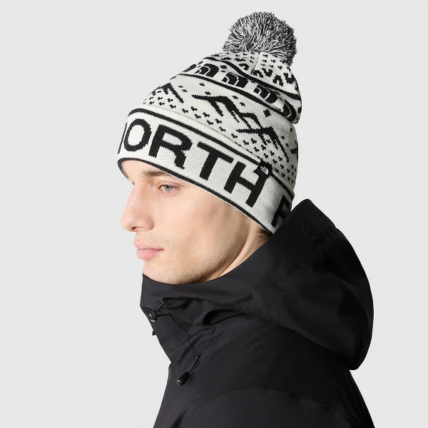 THE NORTH FACE - כובע גרב SKI TUKE – TA4SIEQ4C – gardenia-white-tnf-black – 3