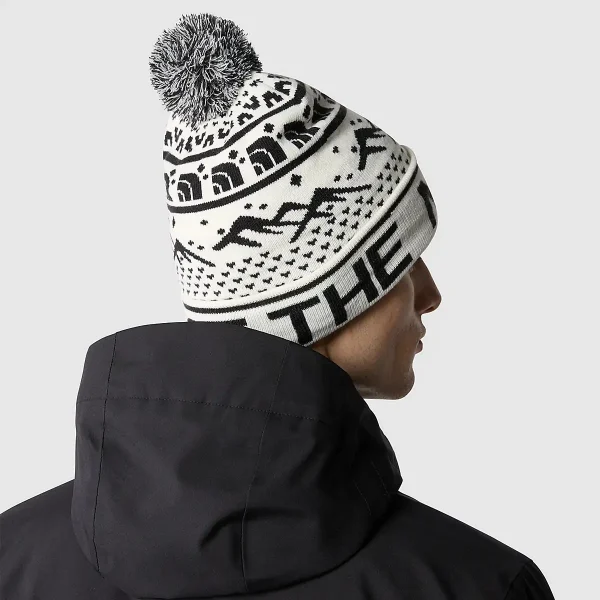 THE NORTH FACE - כובע גרב SKI TUKE – TA4SIEQ4C – gardenia-white-tnf-black – 4